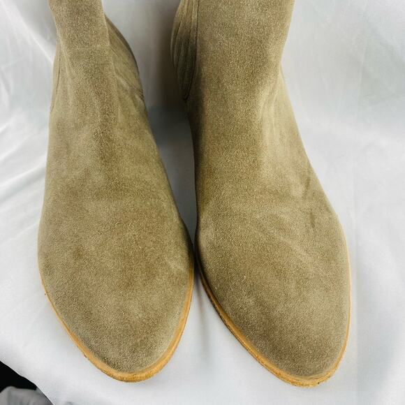 Joie Tan Barlow Chelsea Charcoal Suede Ankle Booties Size 39.5 - Picture 3 of 8